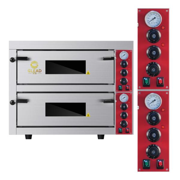 Equipamento para fornos de cozimento de pizza 115 kg Forno de cozimento comercial elétrico Base de mármore/aço inoxidável