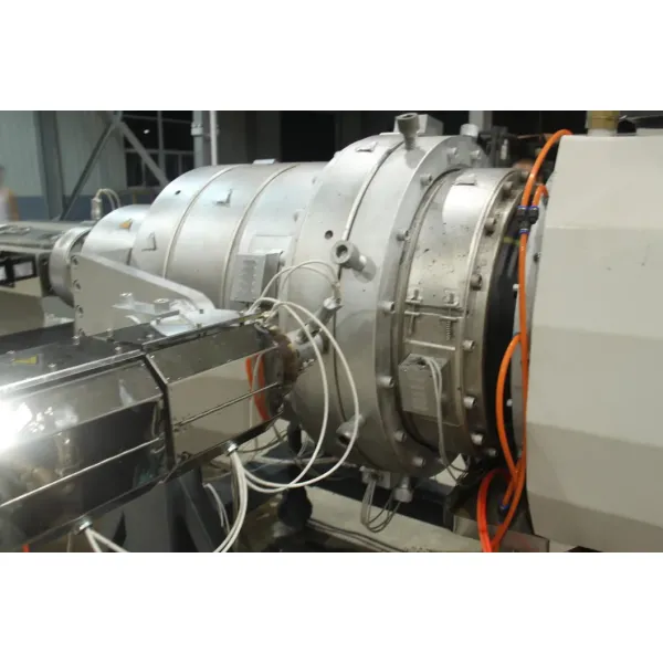 20-Year HDPE Solid Pressure Pipe Extruder Production Line For Water Gas Oil Supply