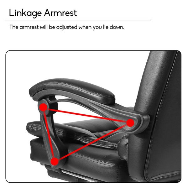 Home Office Mail Packing Y Leather Executive Swivel with Footrest by ALINUNU