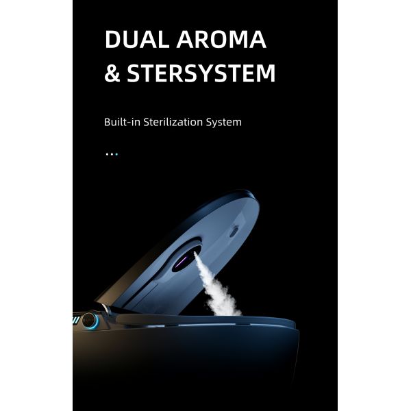 Siphonic Vortex Flush Smart Bathroom Toilet With High Temperature Kiln