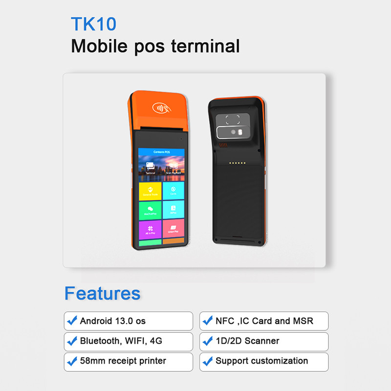 P30 Smart Mobile Payment Terminal POS Android 6 Inch Display