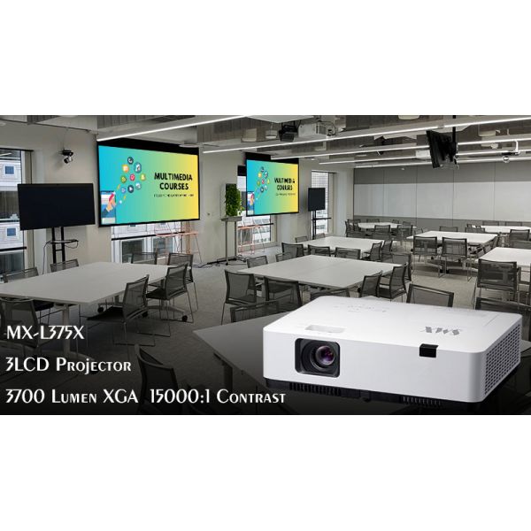 3700 Lumens XGA Resolution 3LCD Education Projector with 15,000:1 Contrast Ratio