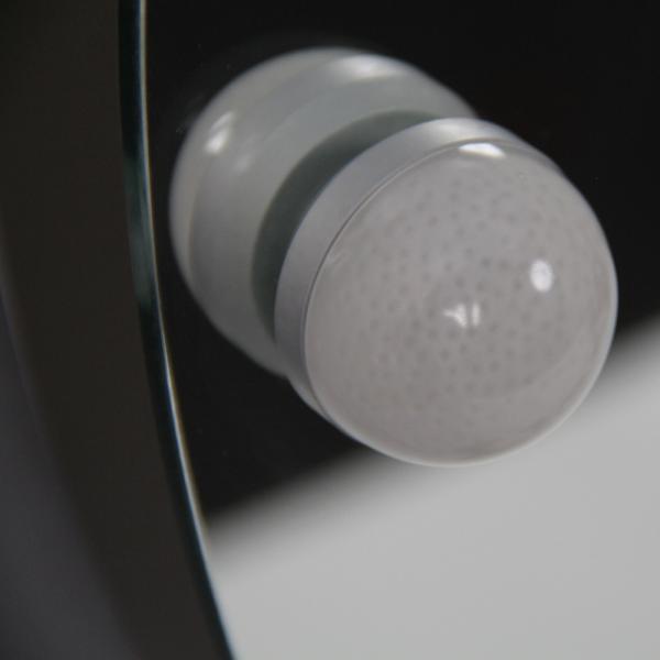 Hollywood maquillage capteur tactile Ronde miroir cosmétique avec réglage de la température de couleur