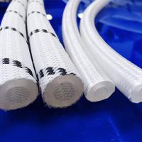 Tuyau tressé en silicone polyester extérieur de qualité alimentaire FDA haute pression