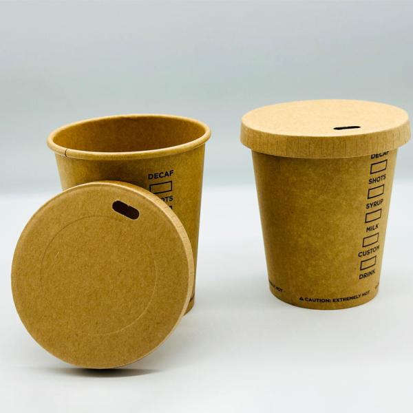 Disposable Kraft Paper Coffee Cup Double Wall Single Wall Salad Bowl With Lid Ice Cream Biodegradable Coffee