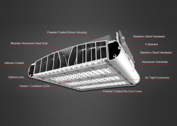 High Temp LED Area Lighting 450W / 60°C / 140°F High Mast Pole Lights Fixture