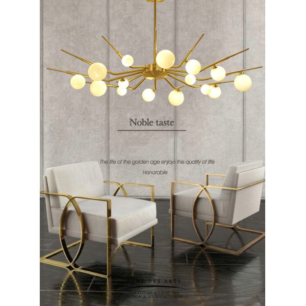 Wholesale Modern Gold Glass Ball Chandelier Pendant Light