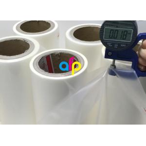 PET Base BOPP Laminating Roll Film , Multiple Extrusion Clear Thermal Laminate