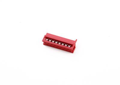 Male Dual Row 8 Pin Ribbon Cable Connector , PA46 Material Idc Socket Connector