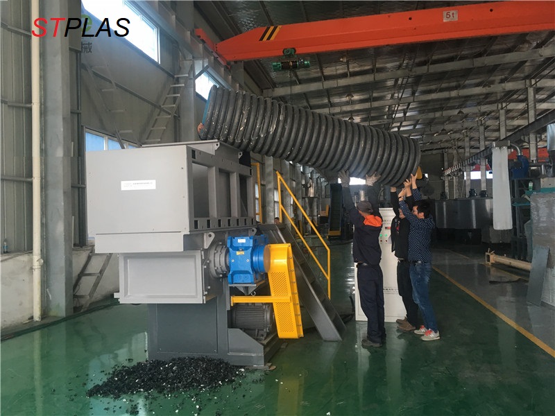 PVC отхода управлением PLC пускает вал по трубам Shredding машины одиночный