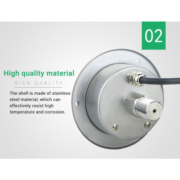 Digital Display Water Pressure Meter with Customized Support and -1-0....2.4 Range