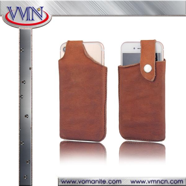 Natural Genuine leather wallet case for Apple iphone 7 plus premium real leather iPhone 7 case Vintage
