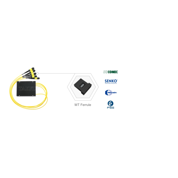MPO/MTP Fanout Cable PLC Splitter 1x4 Singlemode Fiber Optic for Data Center FTTX
