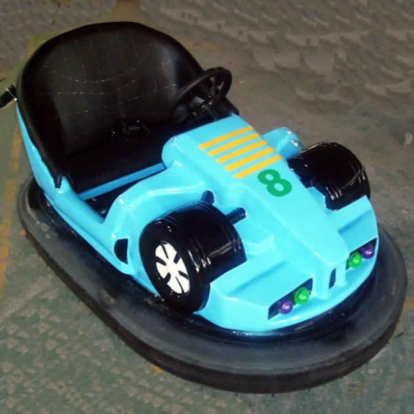 Theme Park Bumper Cars Ride Red Green Blue Color Fiber Glass Material
