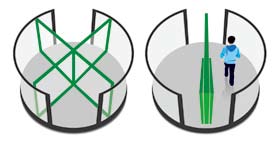 12mm Aluminum Alloy Automatic Revolving Door For Hotel ISO9001