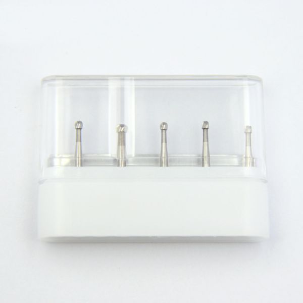 Small Dental Carbide Bur Short Tapered Diamond Bur Ball Plain Cut Head