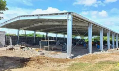 Portail préfabriqué en forme de cadre H, structure en acier à colonne et résistant aux tremblements de terre