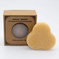 Forma da flor da pétala da esponja Konjac facial da marca própria 7.7*3cm do OEM de BSCI tri