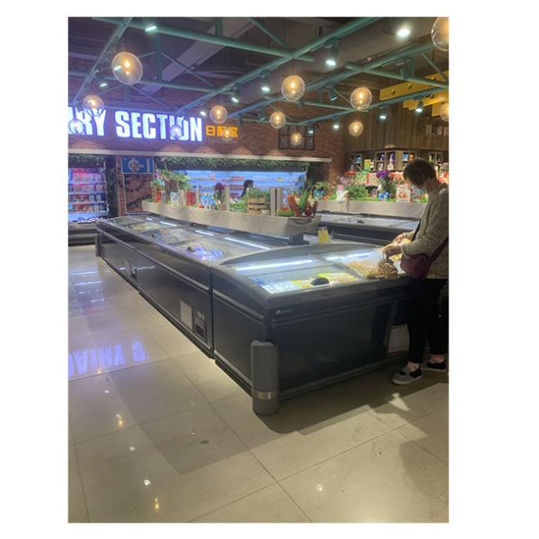 Supermarket Seafood/Frozen Products/Meatballs/Food Frozen Storage Island Cabinet Freezer