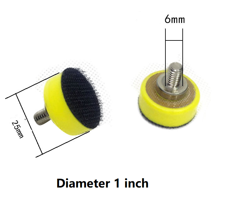 Polishing 125mm 6 Inch Velcro Backing Pad Hook Loop For Pneumatic Orbital Sander Custom
