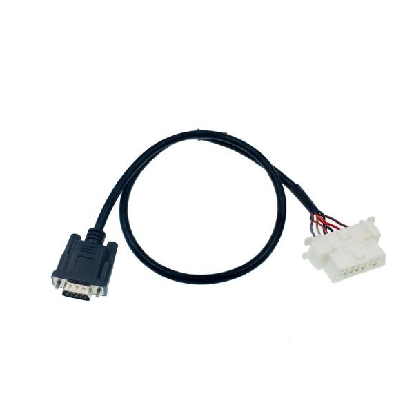 Lightweight AOTAI RS232 DB 15 Pin OBD II 16 Pin Male to DB15 Female Adapter Cable Auto OBD To DB15 Length 50cm/custom