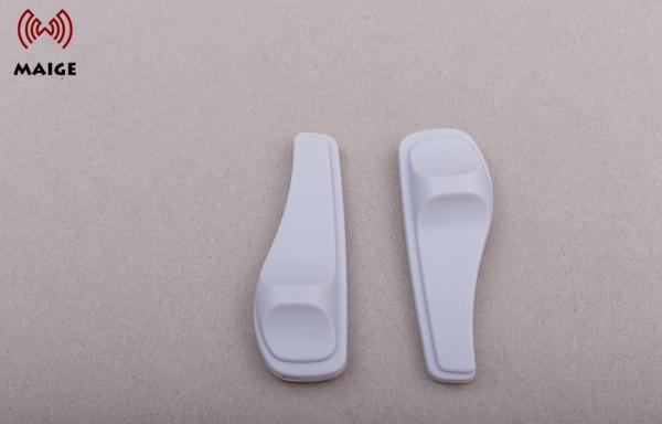White Garment Security Tag , Shop Magnetic Tags 84 * 30 * 19 Millimeter