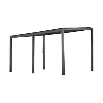 Bioclimatic Outdoor Aluminium Pergola Free Standing Waterproof 3.0mm With Gutter System