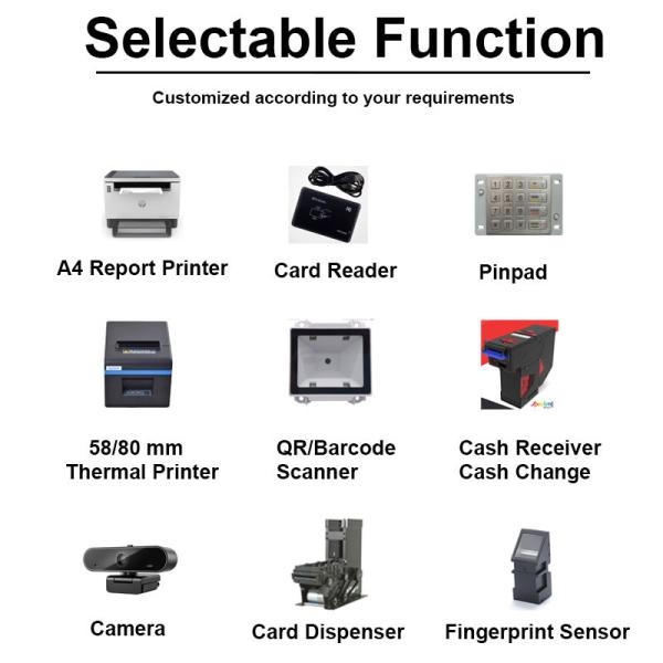 Self Check Machine In Library Airport Banknote Self Service A4 Kiosk Printer
