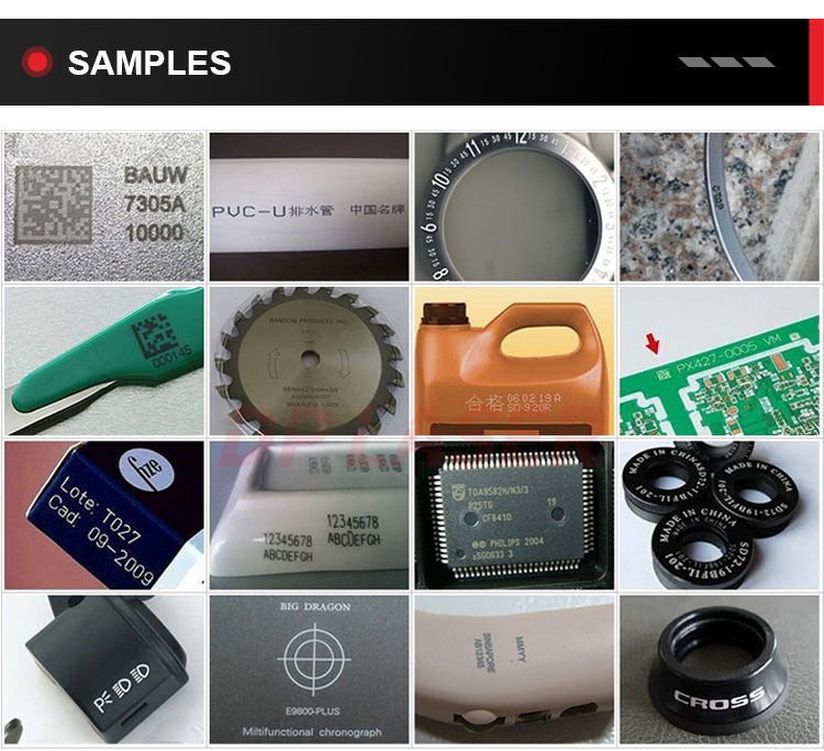 30W 50W 100W летая онлайн бутылка с водой трубы PE PVC PP PPR машины маркировки лазера волокна