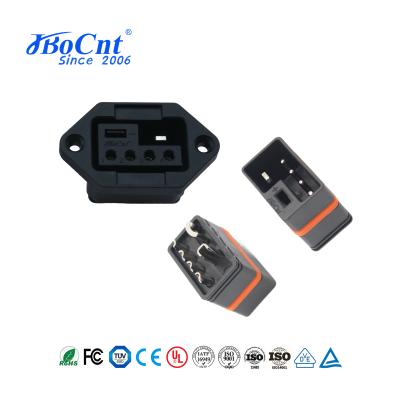 40A Electric Vehicle Charging Connector 2+4 Pin Male And Female Plug Integrated Connector