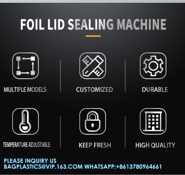 Manual Electrical Round and square Meal Food Box Food Snack Container Sealing Machine Aluminum Foil Sealer