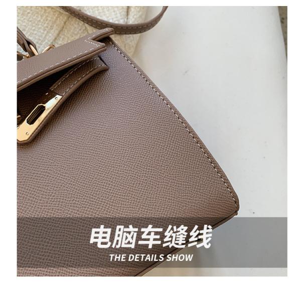 NEW FASHION WINTER TEXTURE WOMEN'S BAG SIMPLE SHOULDER BAG FASHION CROSS-BODY KELLY BAG