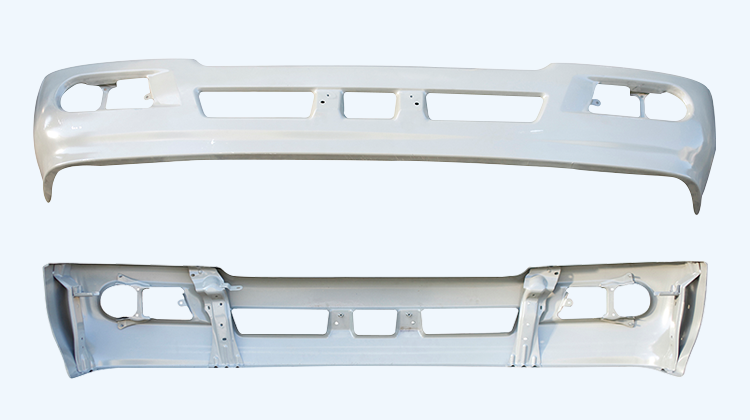 ISO9001 Toyota Coaster Accessories DC06 steel Shuttle Bus Rear Bumper
