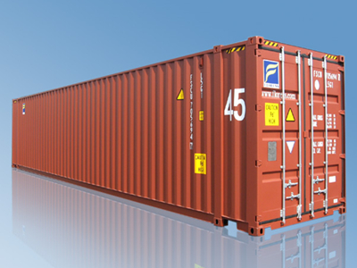 ISO 45ft Standard Shipping Container , Full Access / Swing Door Container