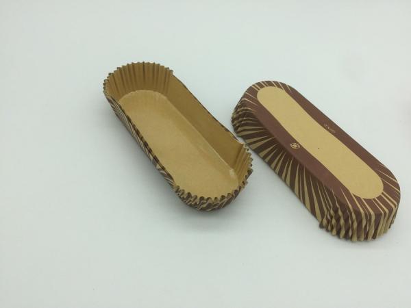 Oilproof Boat Shaped Paper Baking Cups Brown Cupcake Wrappers Muffin Eco Friendly