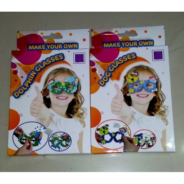 make your own glasses DIY EVA crafts