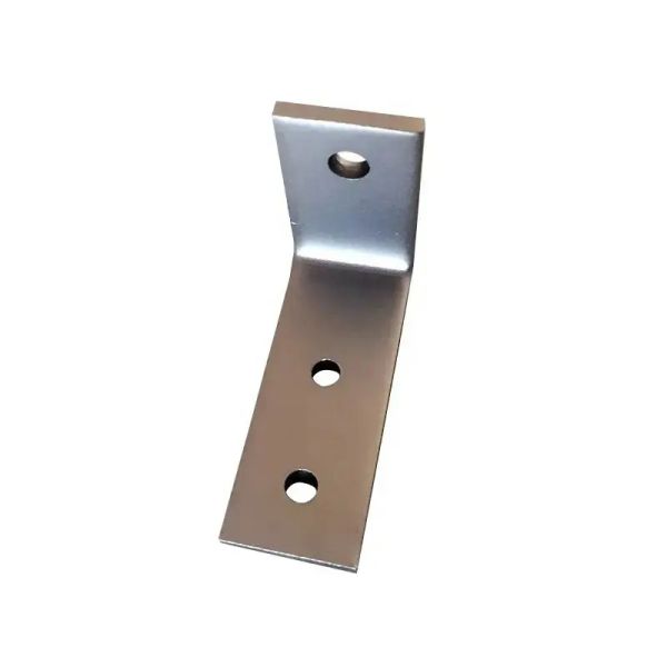 Sleek Marble Angle Bracket Supporting White Aluminium Profile Angle Bracket
