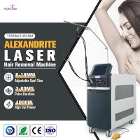Máquina permanente de depilação a laser Alexandrite 755nm 1064nm comprimento de onda