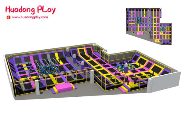 Astm Trampoline Park Equipment Indoor Customized Pvc Material High Safety