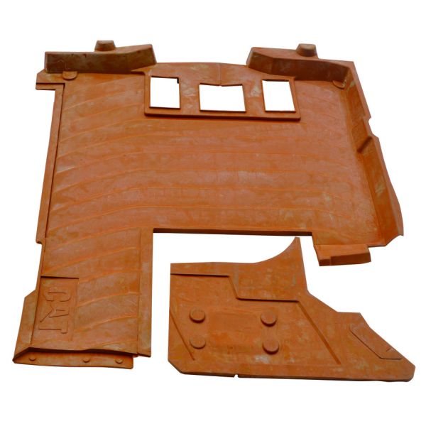 Stable Red Car Erpillar E320B Cab Floor Mat