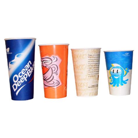 Double PE Coated Cold Drink Cups Food Grade For Coffee Shops / Offices