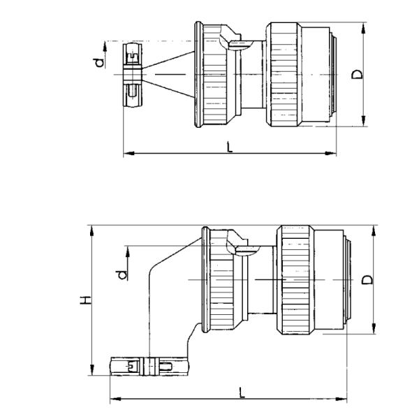 ZH23-7-18-B-8-B Industrial Circular Electrical Connectors Russian Series Connector