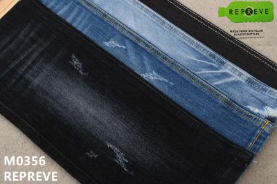 Material elástico reciclado onça de 11 calças de brim do Slub de Repreve para a tela das calças de brim do algodão do homem