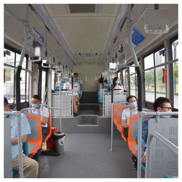 Зеленое перемещение 10.5m 27 излучение автобуса LHD 0 отсека топливного бака водопода города мест электрическое