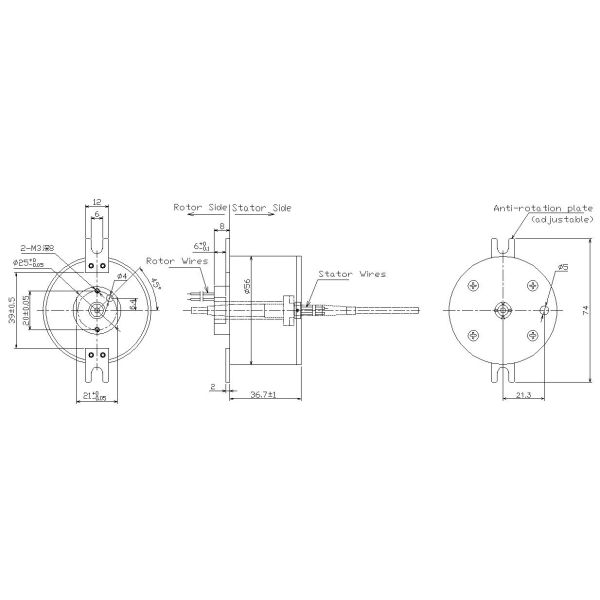 4000 Rpm Integrated Slip Ring Solutions Ultra Long Service Life