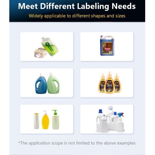 Fully automatic double-sided labeling machine CH-902 for laundry detergent, shampoo, front and back labels, square bottles, mineral water, double-sided labeling machine