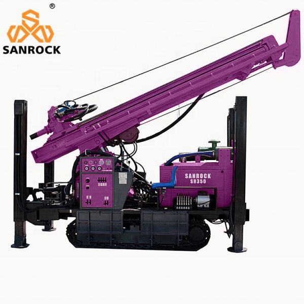 350m Depth Crawler Water Well Drilling Rig Hydraulic Portable Water Well Drill Machine