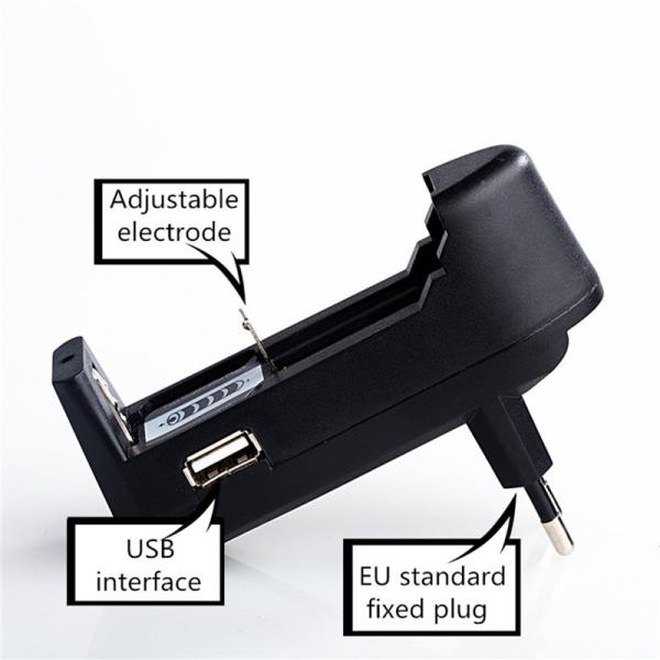 6300 Standard EU Plug USB Li Ion Battery Charger , Rechargeable Li Ion Battery Charger