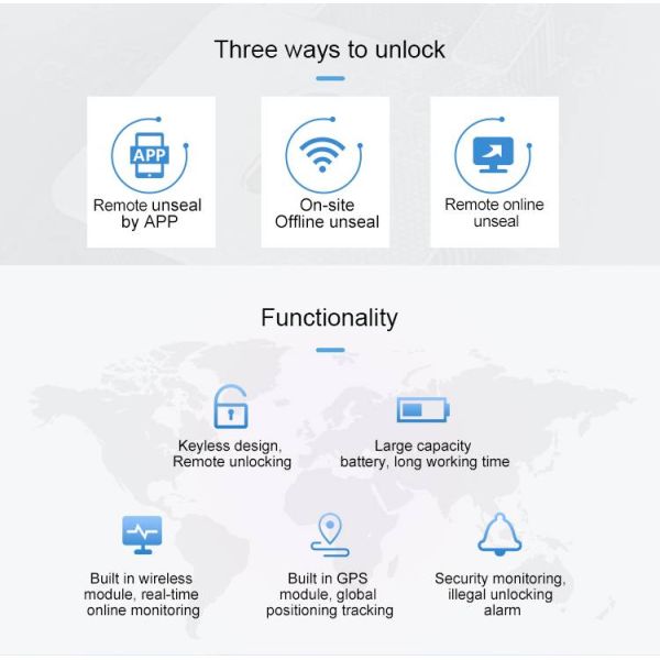 Замка контейнера JT705A Padlock GPS тяжелого метала нержавеющего GPS водоустойчивый крепкий