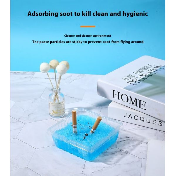 Portable Creative Crystal Disposable Ashtray Lazy No-Wash Anti-Odor Sand Extinguisher Wholesale Adhesive Paper Film